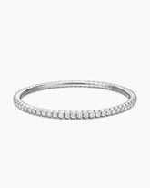 Pavé Stretch Bracelet in 18K White Gold with Diamonds, 3mm